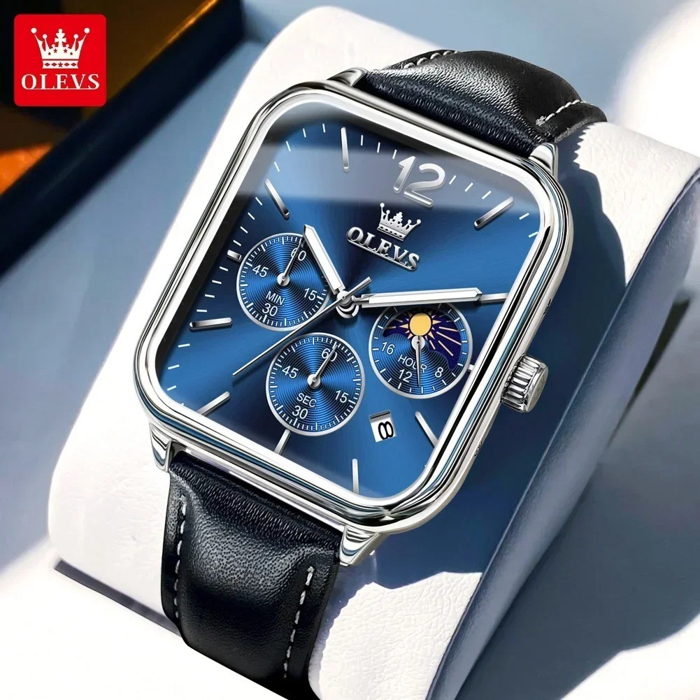 Olevs 9914 For Men Black Blue