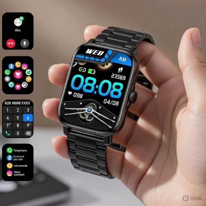 Original GT30 Smartwatch Bluetooth Phone Call Smart Watch 1.69 Inch Full Touch Screen Fitness Metal Wristwatches