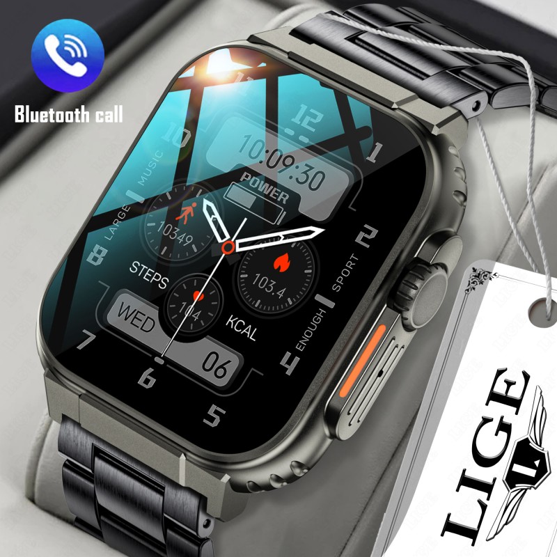 Smart Watch for Men with Bluetooth Calling | Outdoor Sports & Heart Rate Monitor