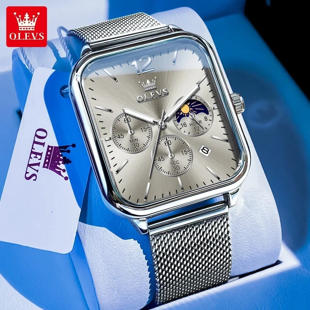 OLEVS 9914 Business Men’s Watch Square Dial