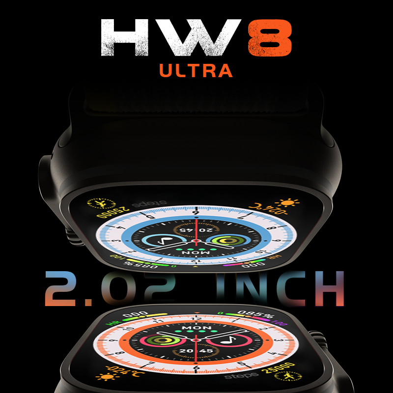 Watch 8 Ultra Smart Watch 45mm Series 8 Body Temperature NFC Bluetooth ...