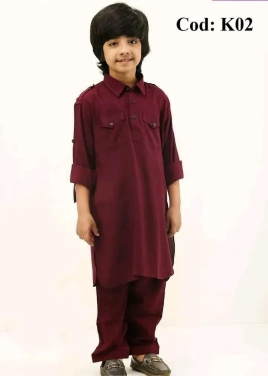 Vastramay Kids Solid Kurta Sets